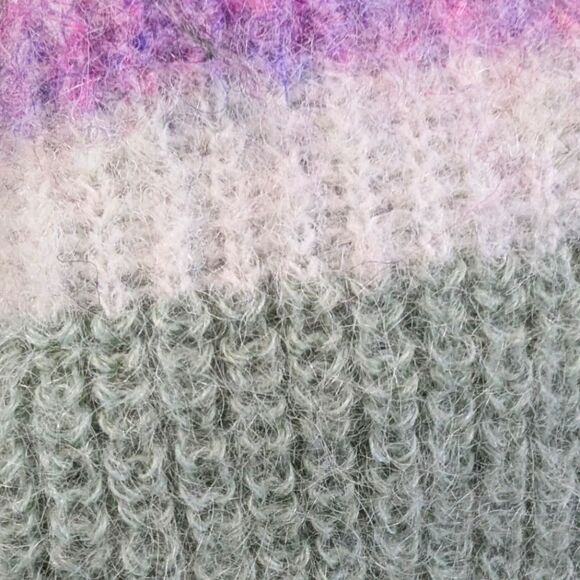 Urban Outfitters Mohair wool blend striped pullover size m pastel colors - Picture 4 of 9